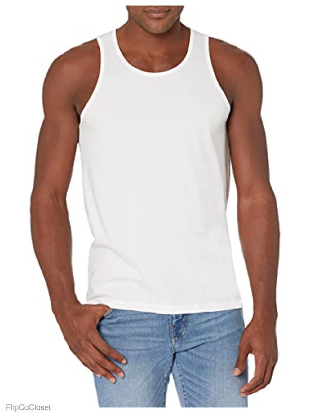 100% Organic Cotton Tank Top Undershirt Crew Neck Tagless Sleeveless Base Layer